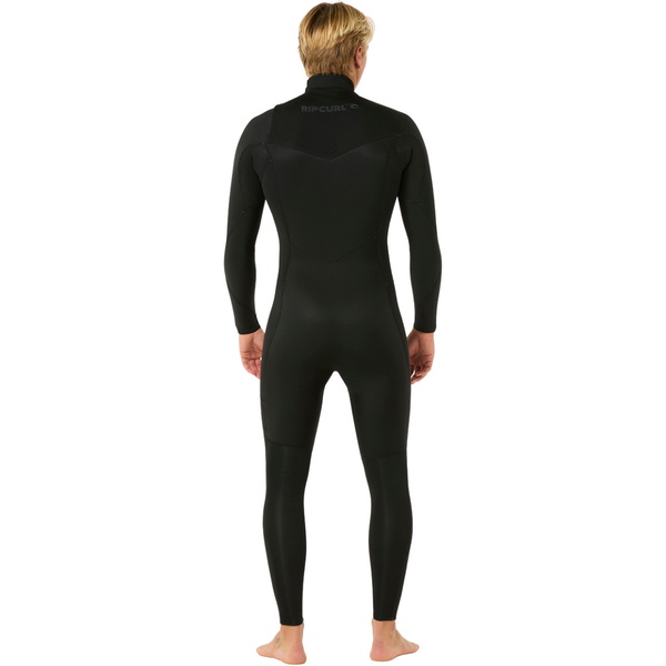2026 Rip Curl Heren Dawn Patrol 5/3mm Borst Ritssluiting Wetsuit 16PMFS - Black
